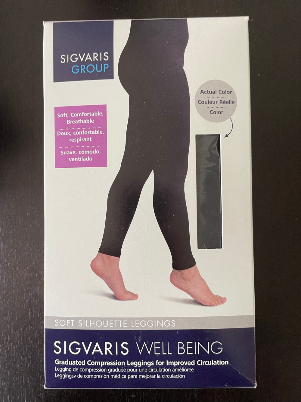 SIGVARIS Black Compression Leggings size B